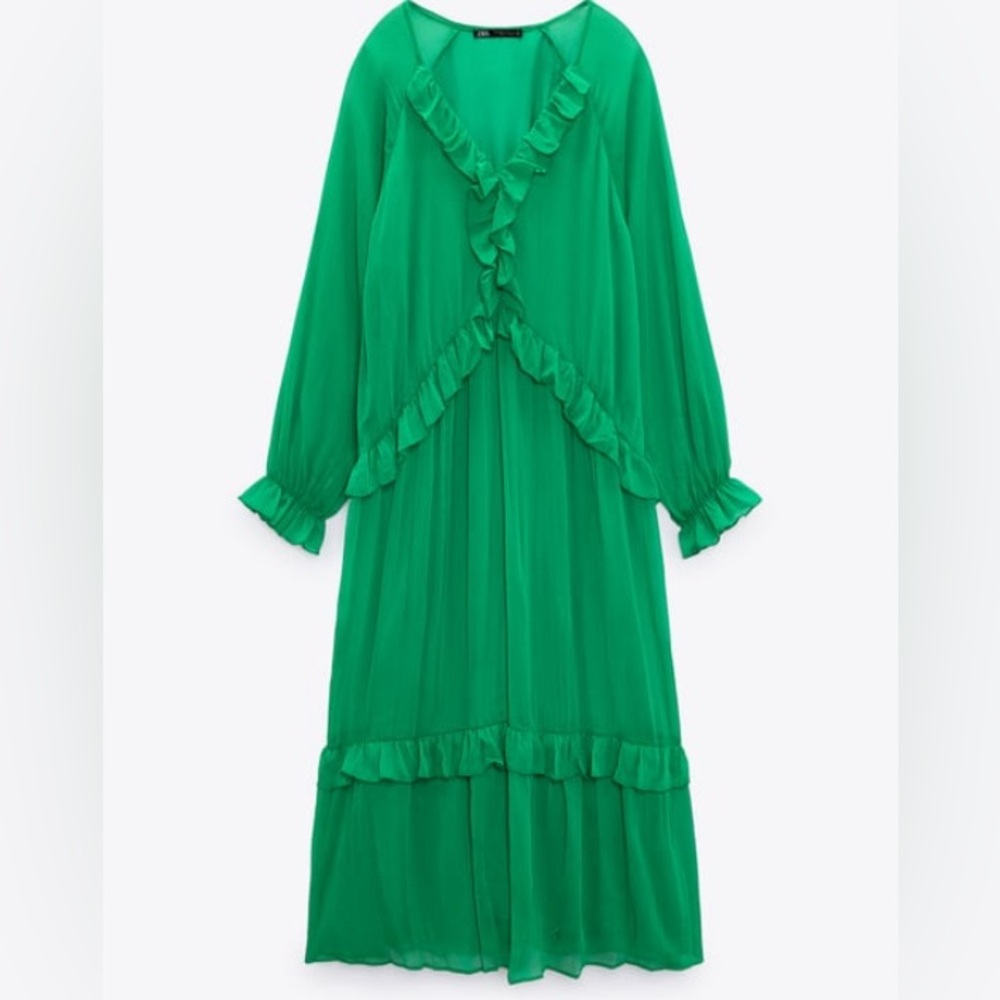 Zara Green Dress